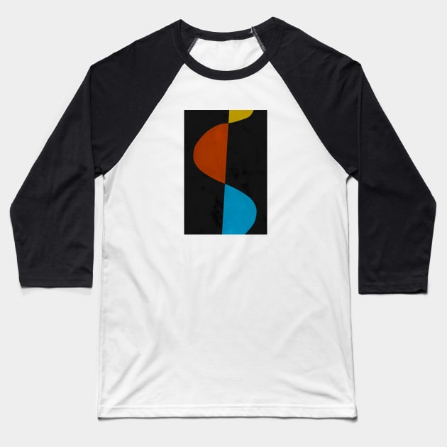 Abstract Design Modern Baseball T-Shirt by MalmoDesigns